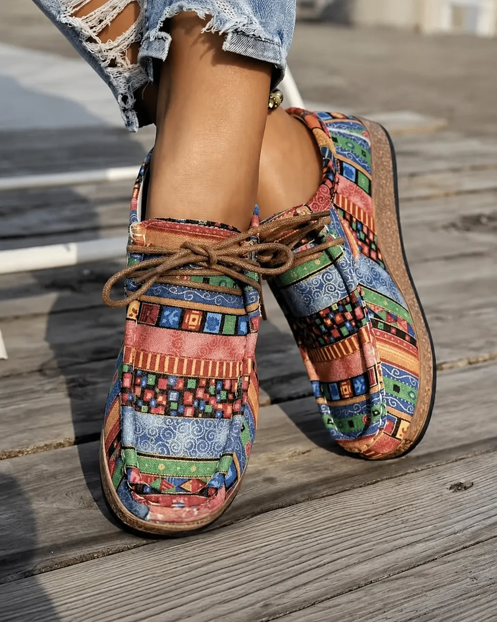 DELACROIX | Mocassins Bohèmes Rembourrés Sylvie